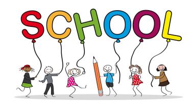 Okul kayıt illüstrasyon