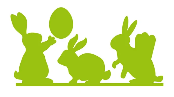 Easter rabbit, easter Bunny vector illustration — Stock Vector