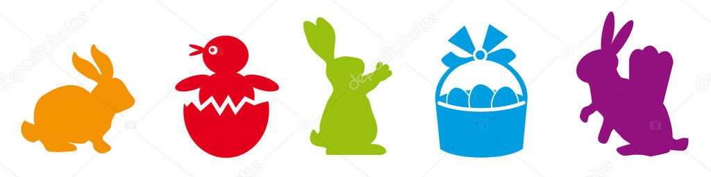 colorful easter decoration vector illustration