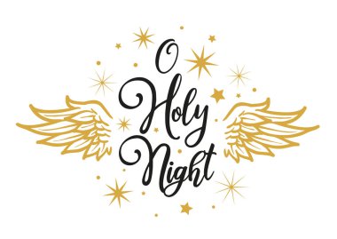 Kutsal gece - Noel tebrik kartı