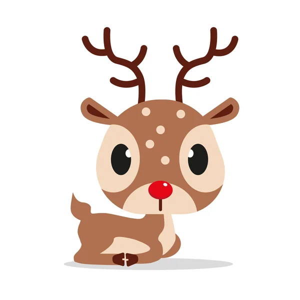 Cute reindeer vector illustartion design — 스톡 벡터