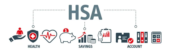 Hsa Health Savings Account Vector Illusztráció — Stock Vector