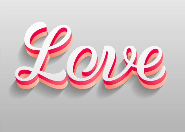 Miluju tě. Valentines Day dovolená pozadí, vektorové ilustrace — Stockový vektor