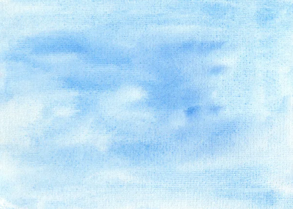 Ljusblå akvarell bakgrund. Akvarell abstrakt blå bakgrund — Stockfoto
