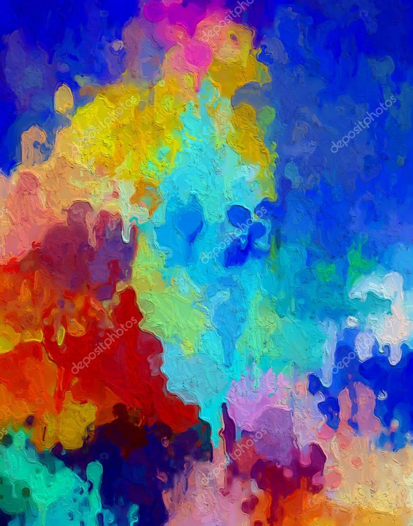 Arte moderna. Arte contemporânea. Lona colorida — Fotografias de Stock