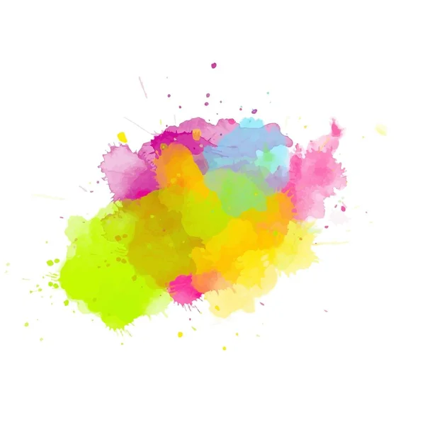 Arte abstrata fundo aquarela colorido. Pintura digital. Textura da cor . — Vetor de Stock