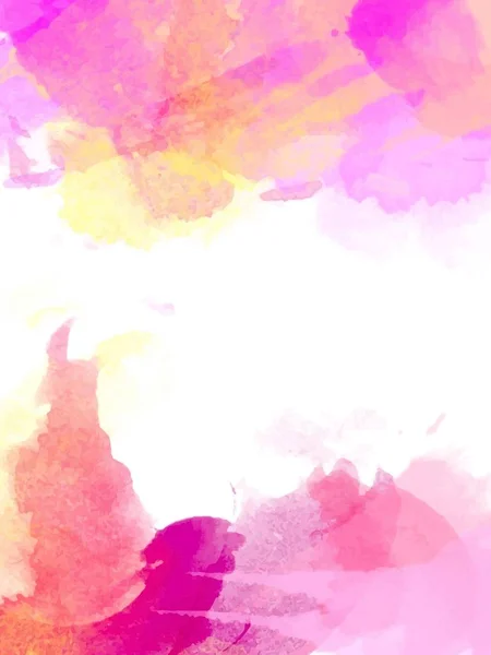 創造的なピンク水彩画パンフレット チラシ デザイン イラスト。ポスター テンプレート — ストックベクタ