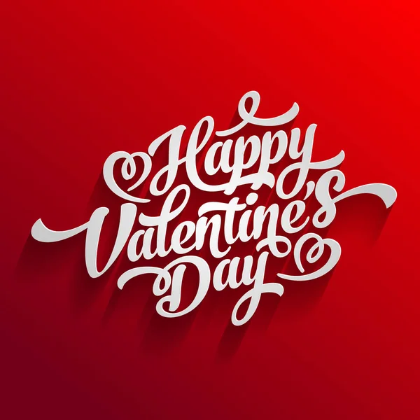 Happy Valentines Day Hand Drawing Vector Lettering design.