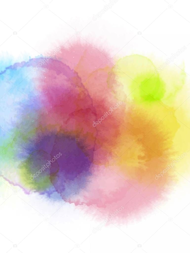 Abstract art colorful watercolor  background. Digital painting. Color texture. 