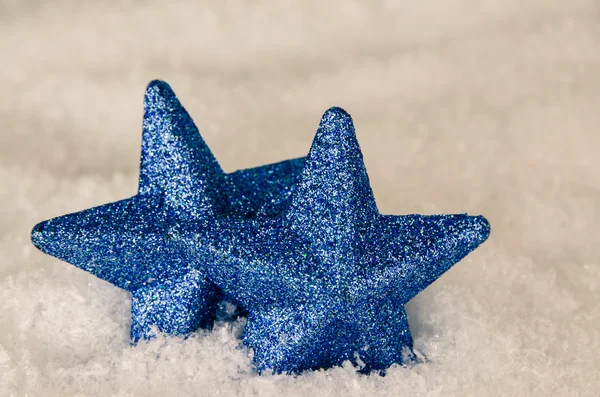 Blå stjärnan dekoration — Stockfoto