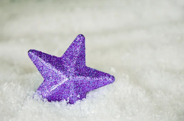 Violet star decoration — Stock Photo, Image