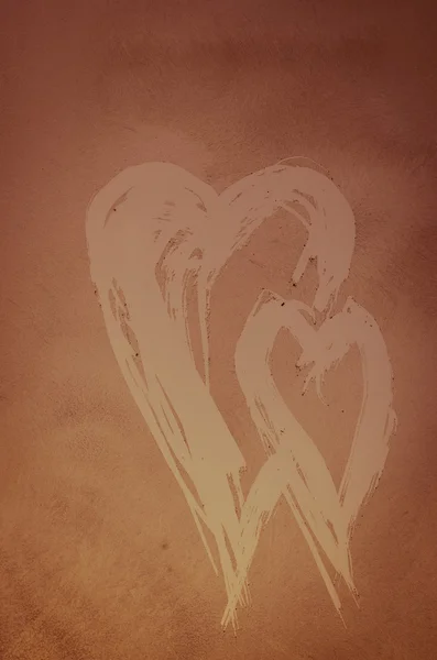 Ayaz windos kalp şeklinde — Stok fotoğraf
