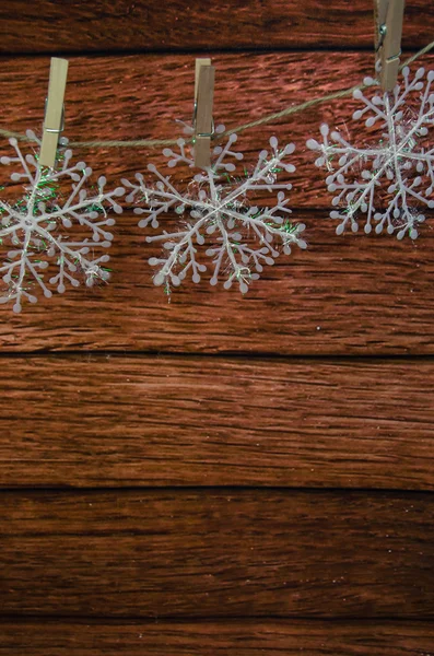 Feliz Navidad decoración de copo de nieve —  Fotos de Stock