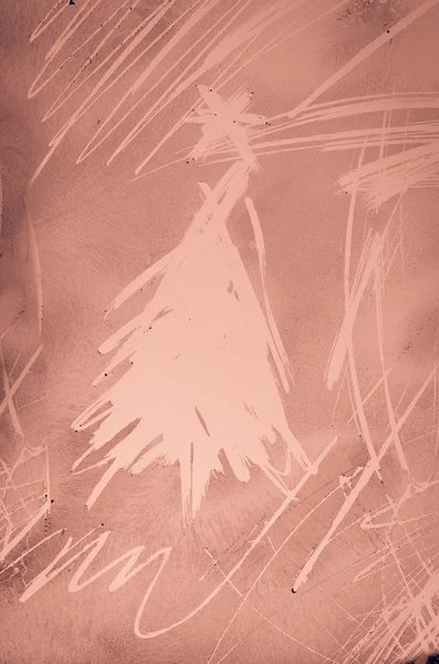冷ややかなウィンドウの傷ツリー図形 — ストック写真