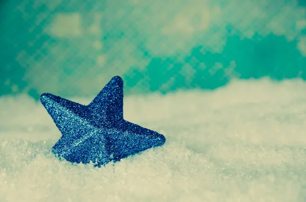 Neşeli Noel yıldız dekorasyon — Stok fotoğraf