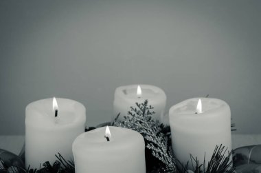 Advent çelenk dekorasyon