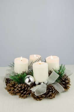 Advent çelenk dekorasyon