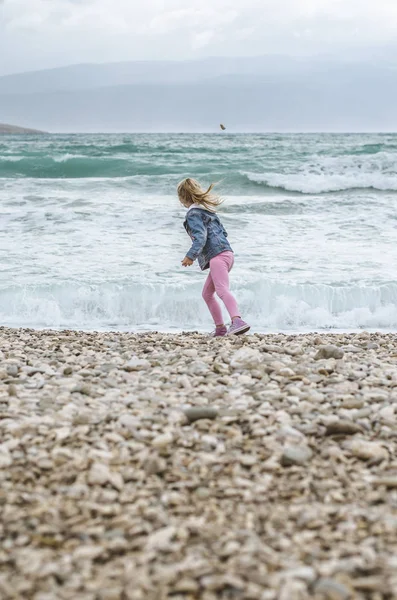 Stenstranden och rocky havet — Stockfoto