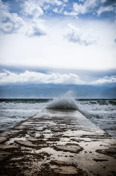 Big waves in the sea — Stock Photo, Image