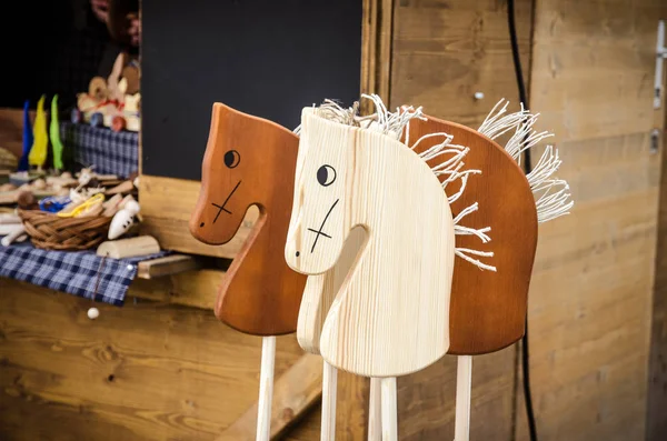 Wooden horse decoration — Stock Photo, Image