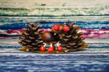 sonbahar kestane zanaat fikirler