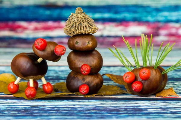 fantezi sonbahar rakamlar kestane yapılan