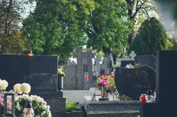 No cemitério — Fotografia de Stock