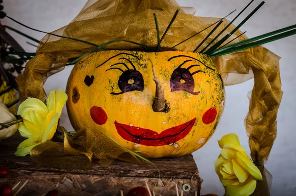 korkunç Cadılar Bayramı Balkabağı hayalet