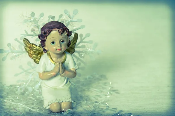 Imádkozó a gyönyörű angyal — Stock Fotó