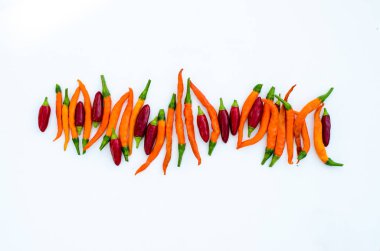 Kırmızı ve turuncu biber 