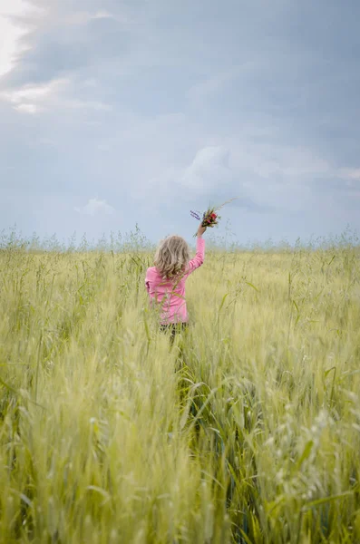Feliz no prado — Fotografia de Stock