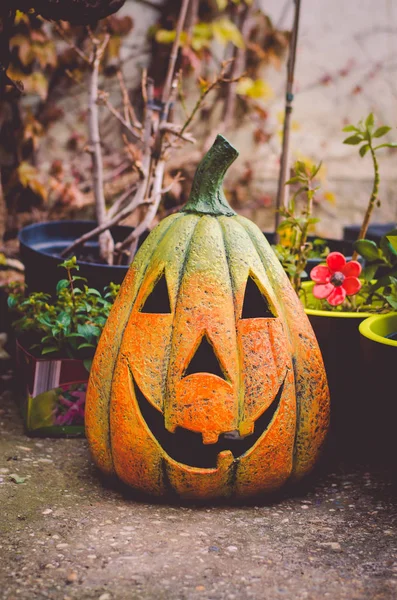 Apelsinhalloween pumpa — Stockfoto