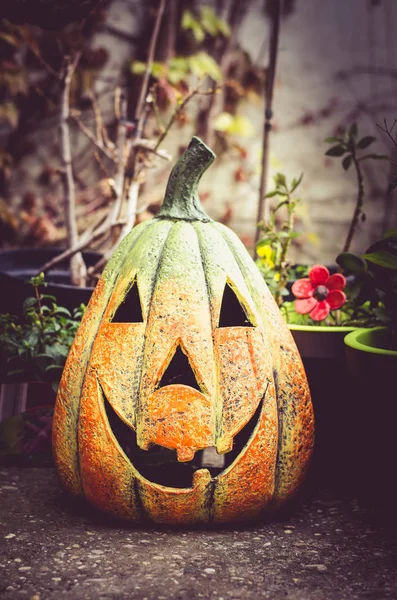 Apelsinhalloween pumpa — Stockfoto