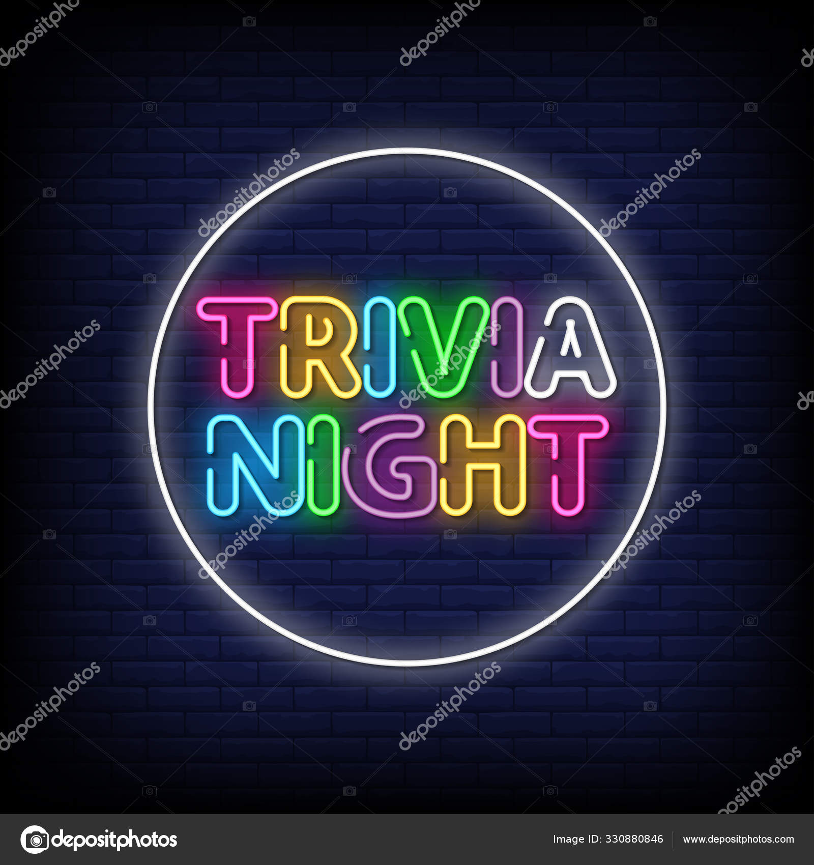 Trivia Night Poster Graphic Design