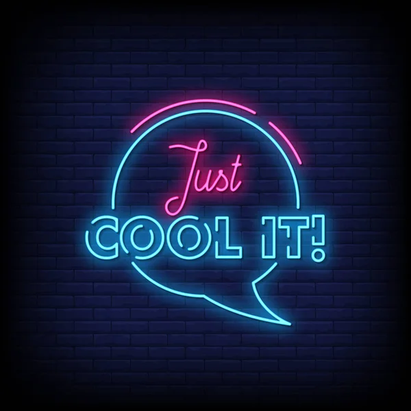 Just Cool Neon Signs Style — стоковый вектор