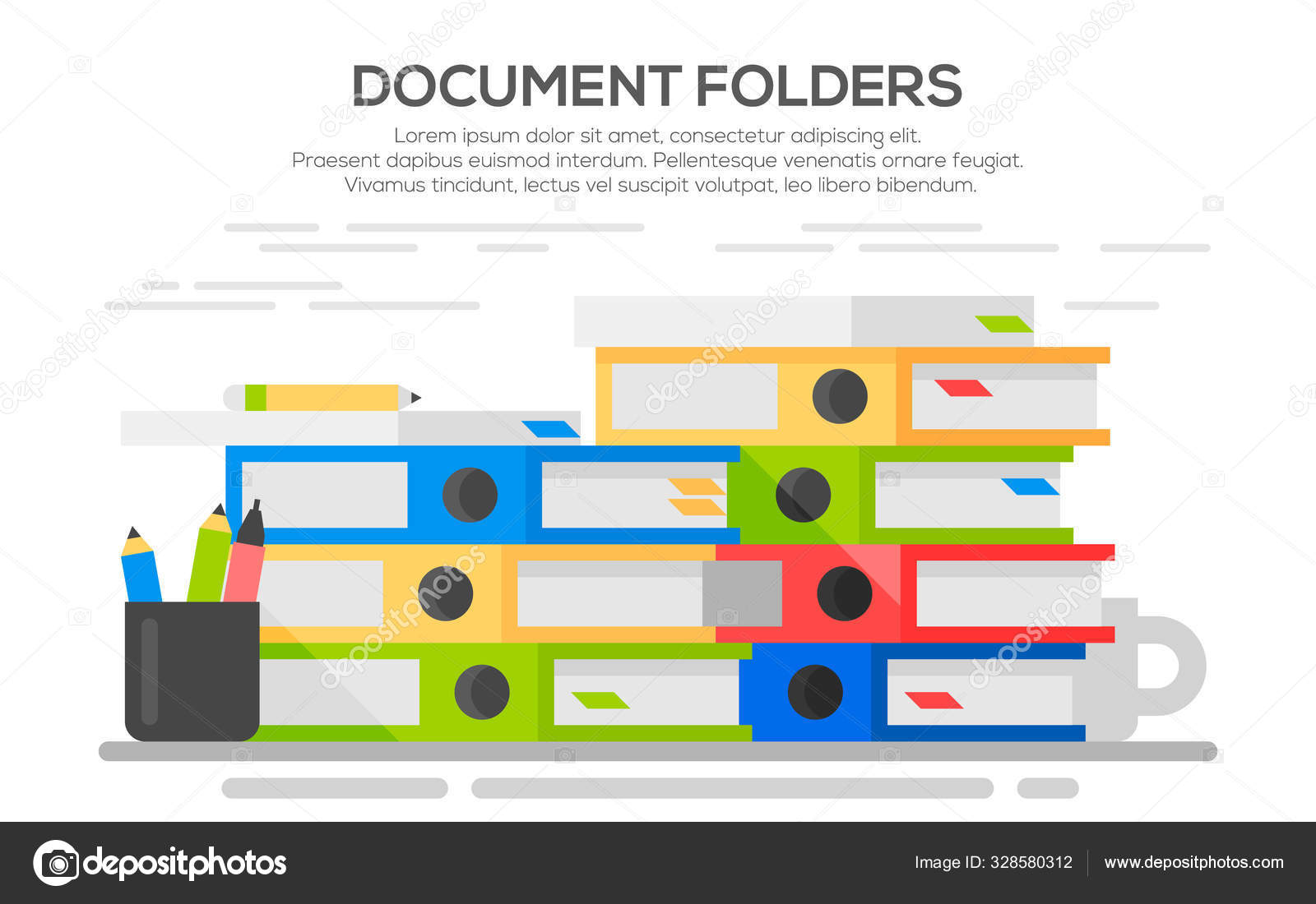 colorful binders