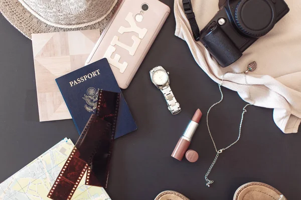 Travel flat lay — Stock Photo, Image