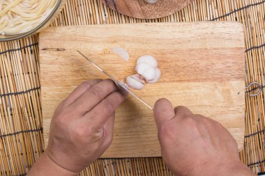 Kırmızı soğan ahşap geniş Dilimleme 