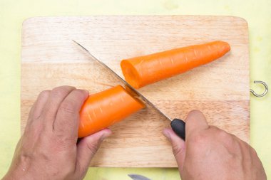 Şef kesme havuç ahşap oyun tahtası