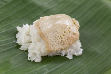 yapışkan pirinç haşlanmış muhallebi