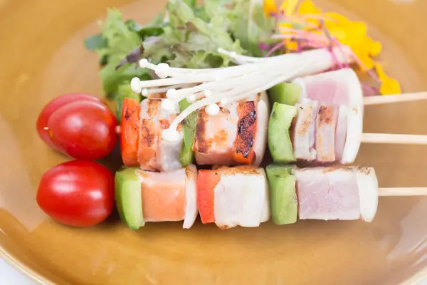 Three Flavored Fish Barbeque — Stock Photo, Image