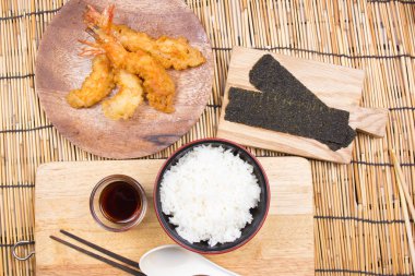 Tempura (karides) pirinç, Japon mutfağı