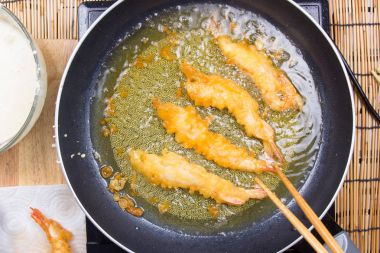 Şef kızartma karides Tempura