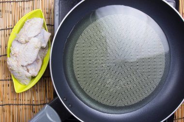 Pa pişirme önce tavuk kanadı