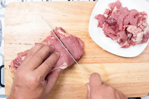 Pişirmeden önce sığır eti Dilimleme Şef 