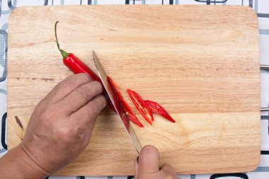 Hot Chili Peppers ahşap geniş kesim el