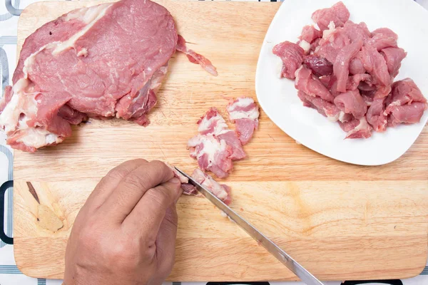 Pişirmeden önce sığır eti Dilimleme Şef 