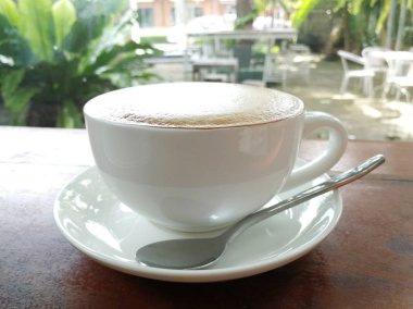 Latte kahve sanat fincan