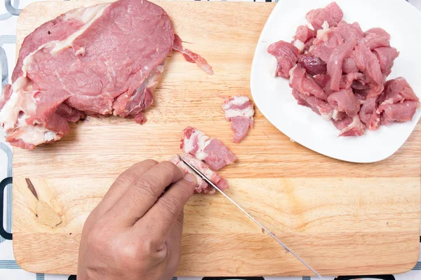 Pişirmeden önce sığır eti Dilimleme Şef 