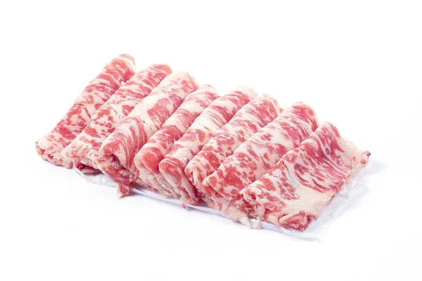 Cerrado rebanada de carne Wagyu — Foto de Stock